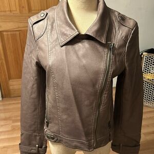 Faux leather jacket